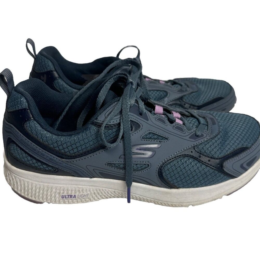 Skechers‎ Air Cooled Goga Mat Shoes Blue Size Women's 10